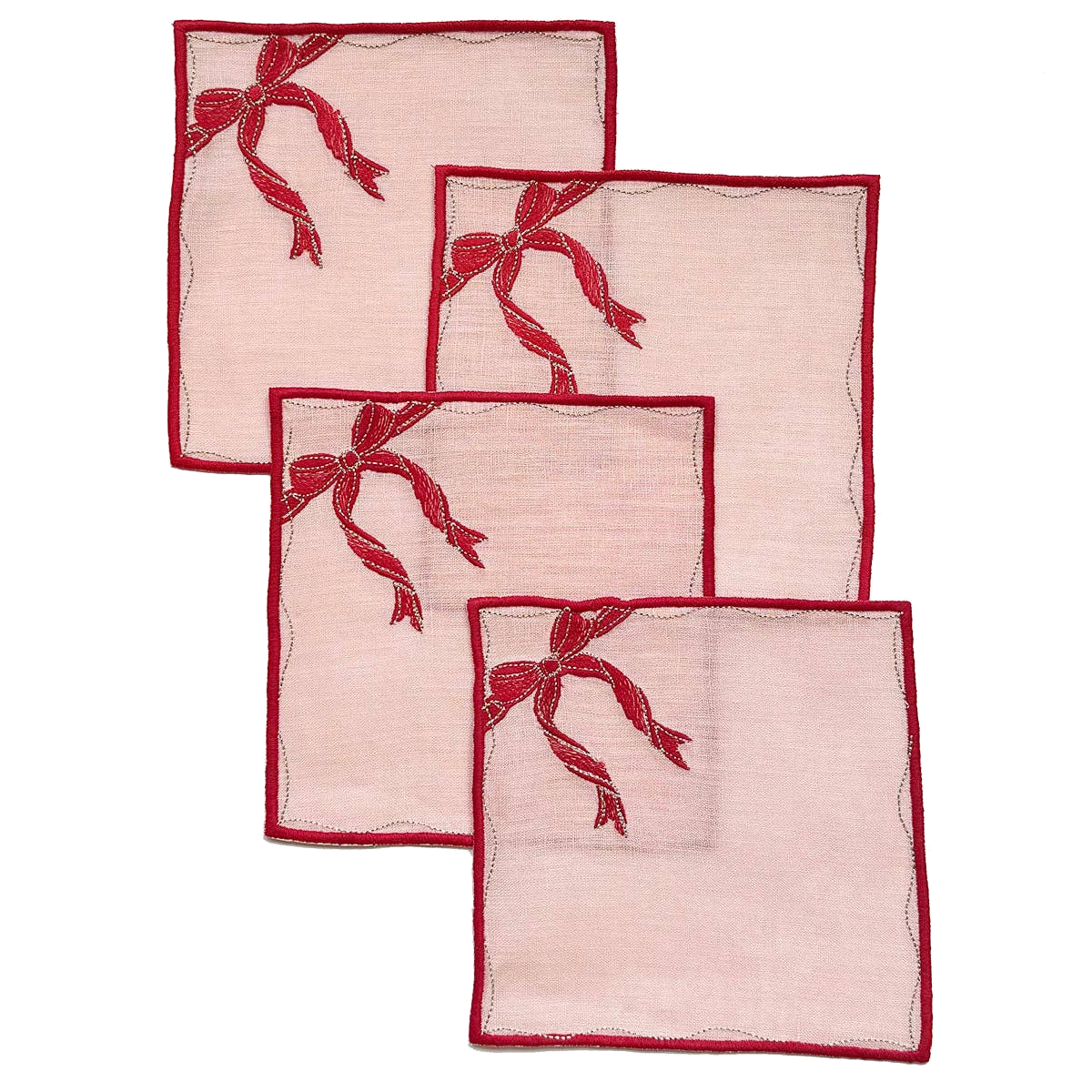 Gift Box Cocktail Napkins, Set of 4
