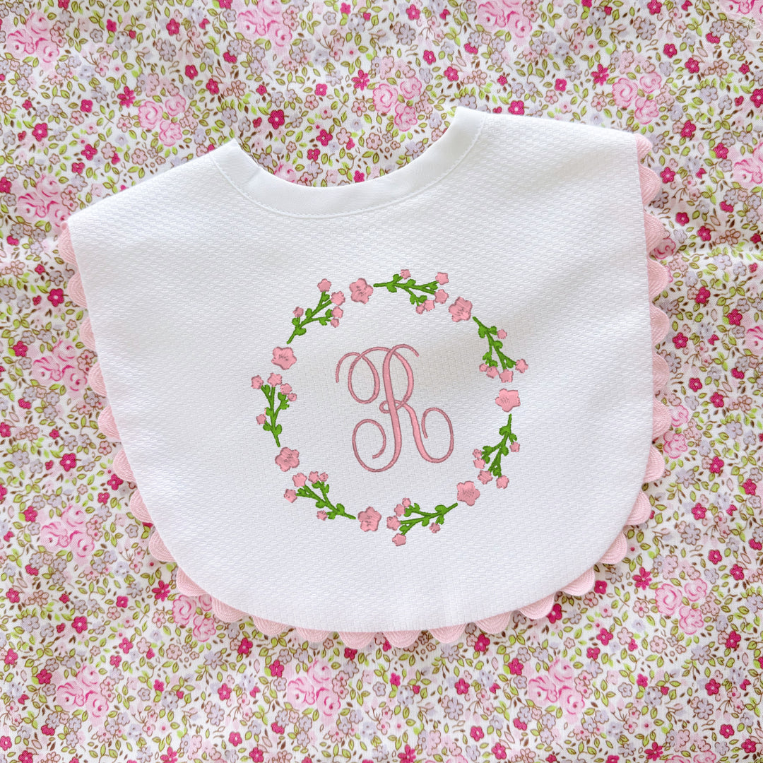 White with Pink Trim