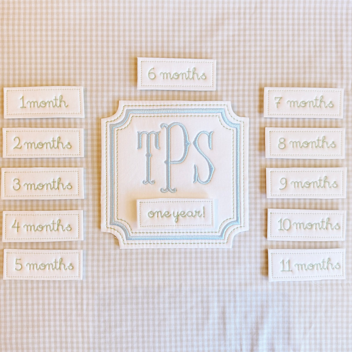 Embroidered Milestone Cards – Interchangeable