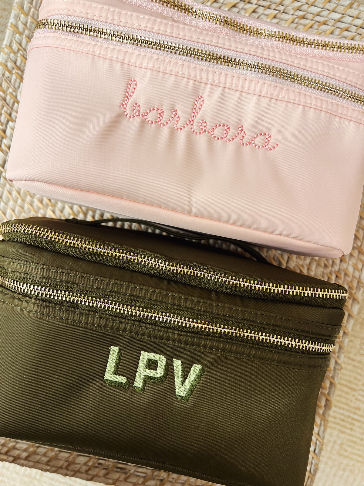 Shelby Pink Train Case