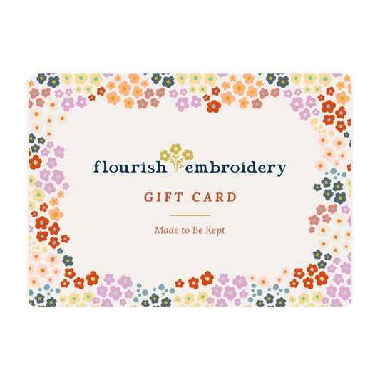 Flourish Embroidery Gift Card