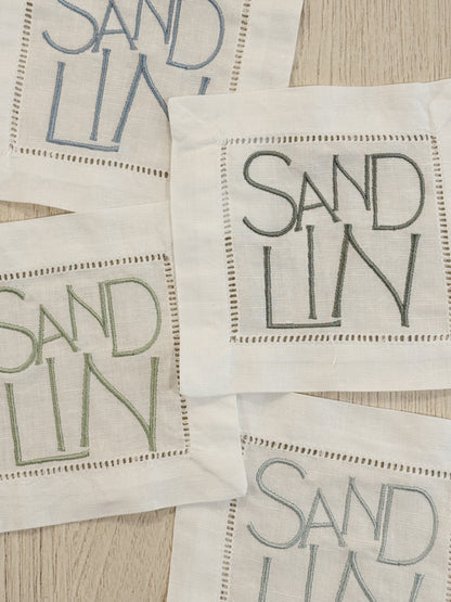 low and co cocktail napkins customized housewarming gift 