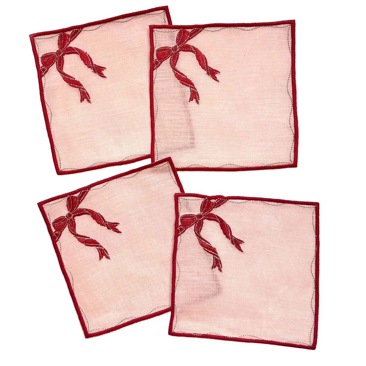 Gift Box Cocktail Napkins, Set of 4