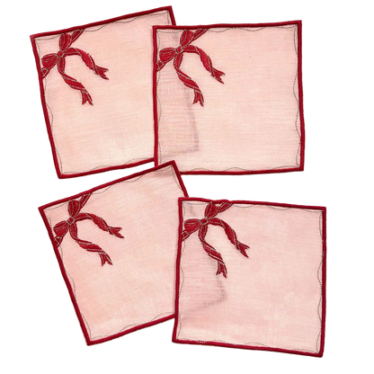 Gift Box Cocktail Napkins, Set of 4