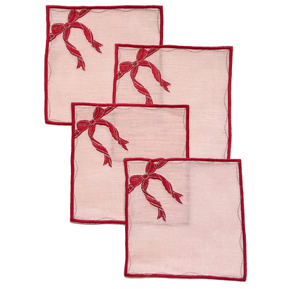 Gift Box Cocktail Napkins, Set of 4
