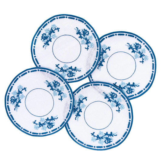 Willowware Cocktail Napkins, Set of 4