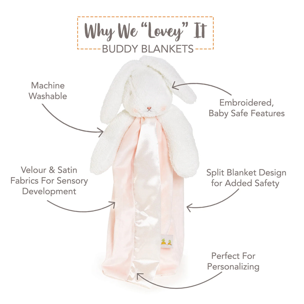 Bunnies by the Bay Simple Buddy Bunny Blanket