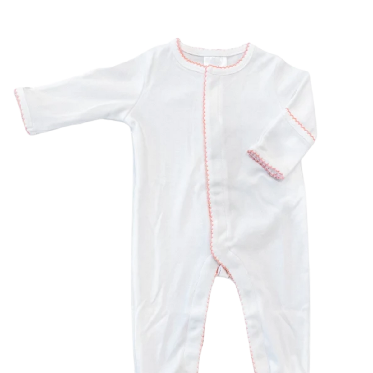 Baby Footie with Picot Trim