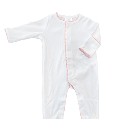 Baby Footie with Picot Trim