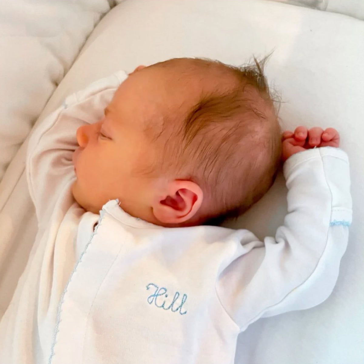 Baby Footie with Picot Trim