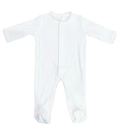 White with Pink Trim