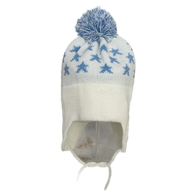 Blue Stars Ear Flap Hat