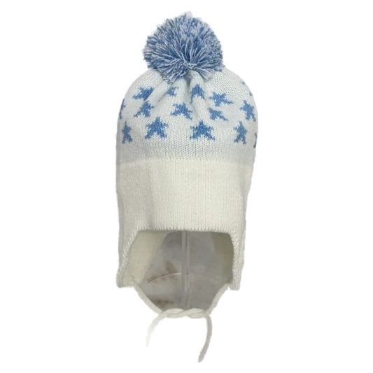 Blue Stars Ear Flap Hat