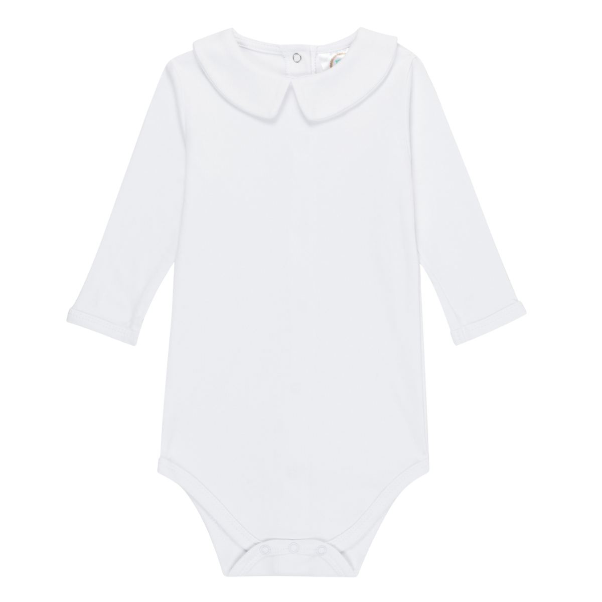 Boy's Long Sleeve Peter Pan Collar Infant Bodysuit
