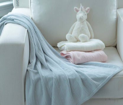 Cable Knit Baby Blanket