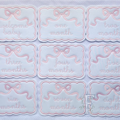 Embroidered Milestone Cards