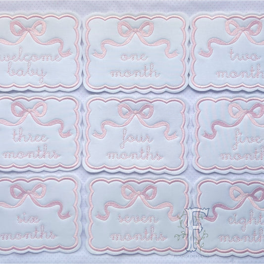 Embroidered Milestone Cards