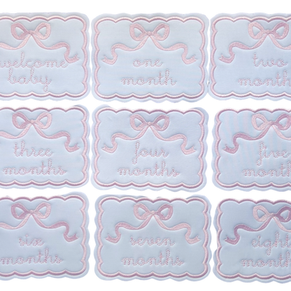 Embroidered Milestone Cards
