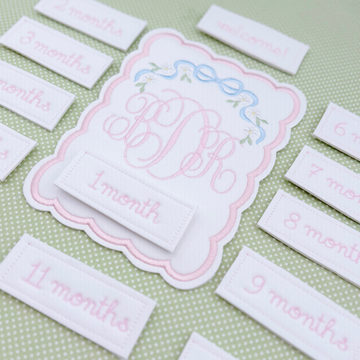 Embroidered Milestone Cards – Interchangeable