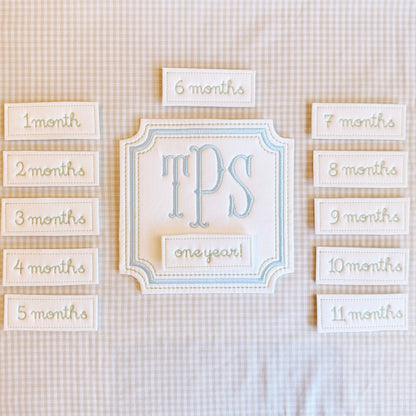 Embroidered Milestone Cards – Interchangeable