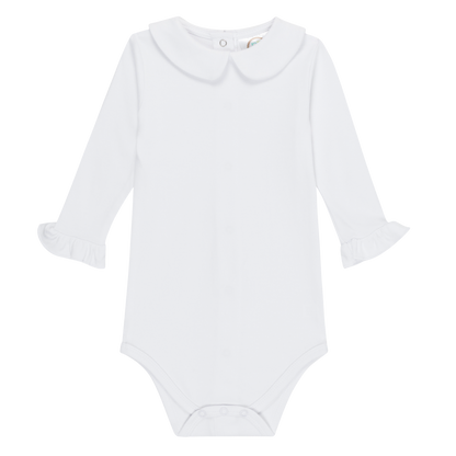 Girl's Long Sleeve Peter Pan Collar Infant Bodysuit