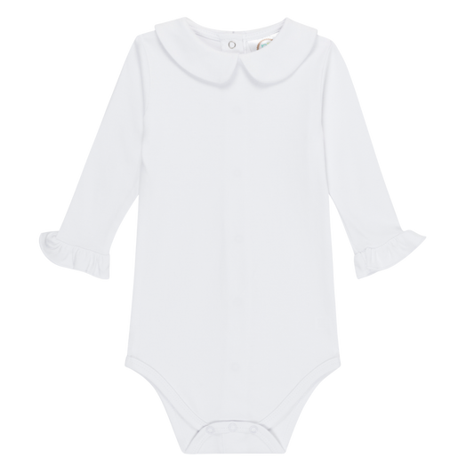 Girl's Long Sleeve Peter Pan Collar Infant Bodysuit