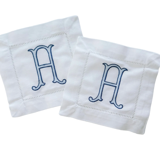 Hemstitch Cocktail Napkin - Set of 4