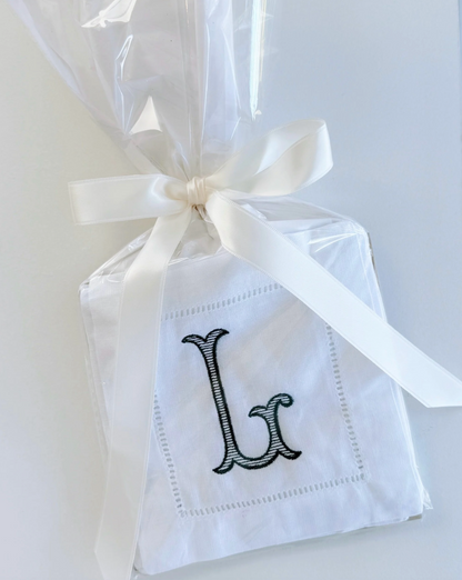 Hemstitch Cocktail Napkin - Set of 4