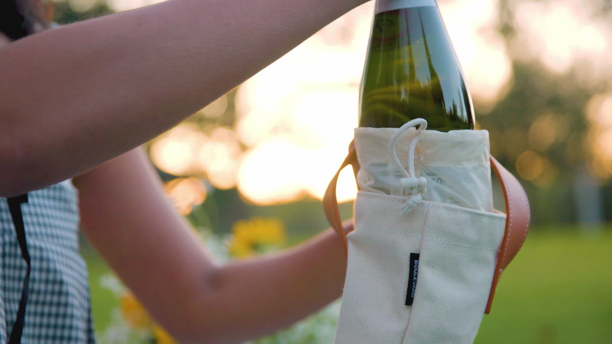 Monogrammed Wine Tote