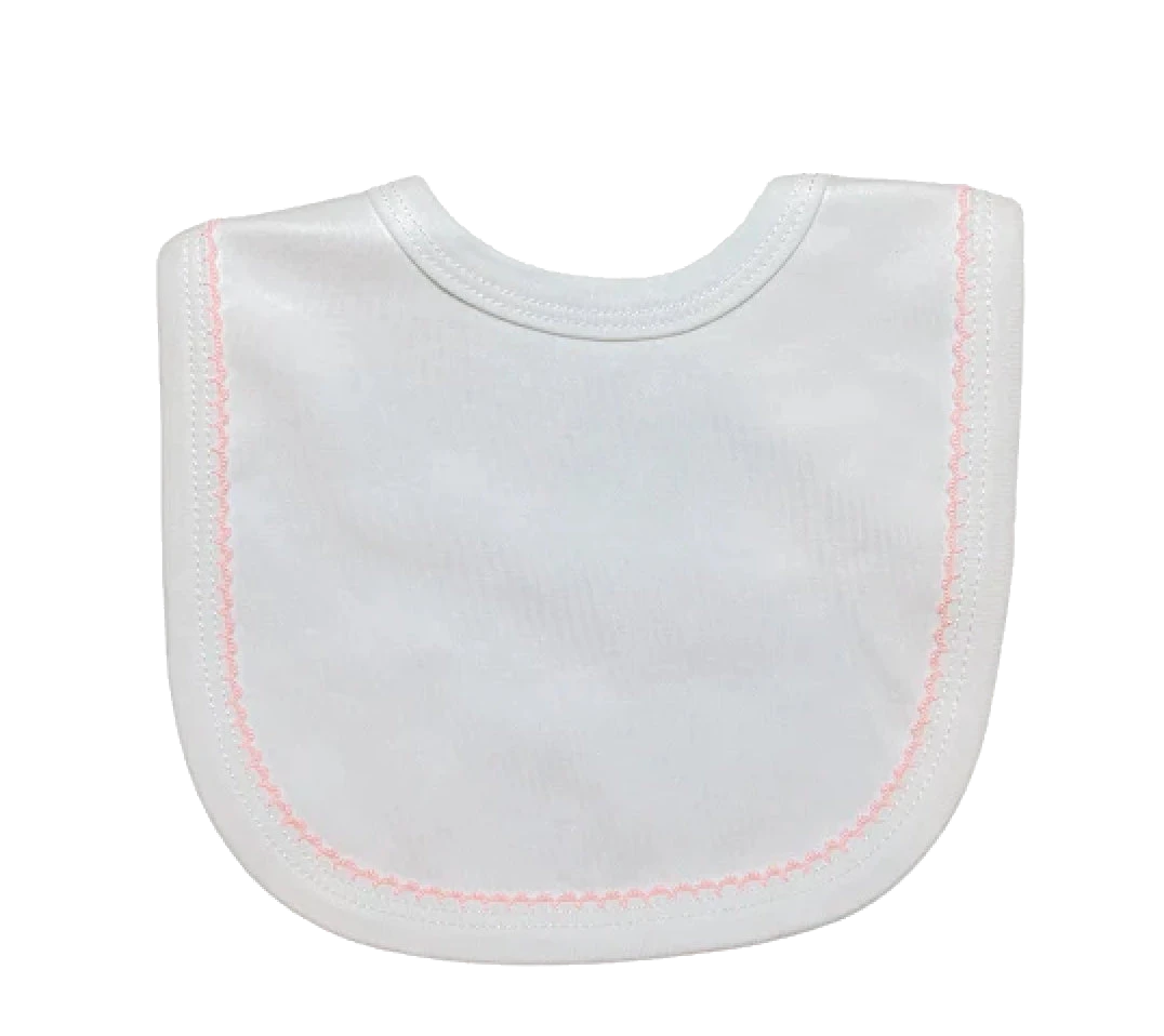 White with Pink Trim