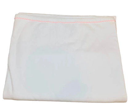 White with Pink Trim