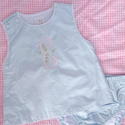 Picot Trim Diaper Set