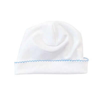 White with Blue Trim