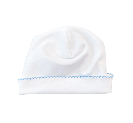 White with Blue Trim
