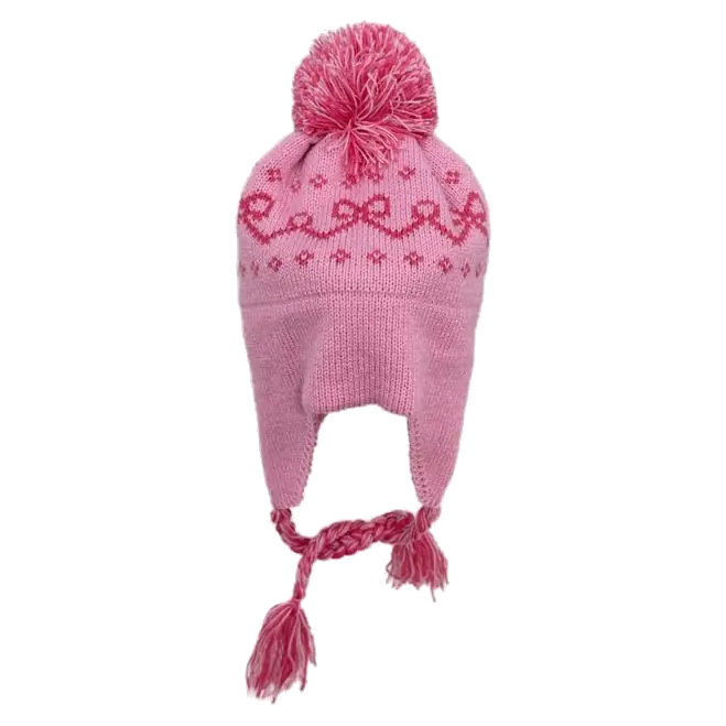 Pink Bows Ear Flap Hat