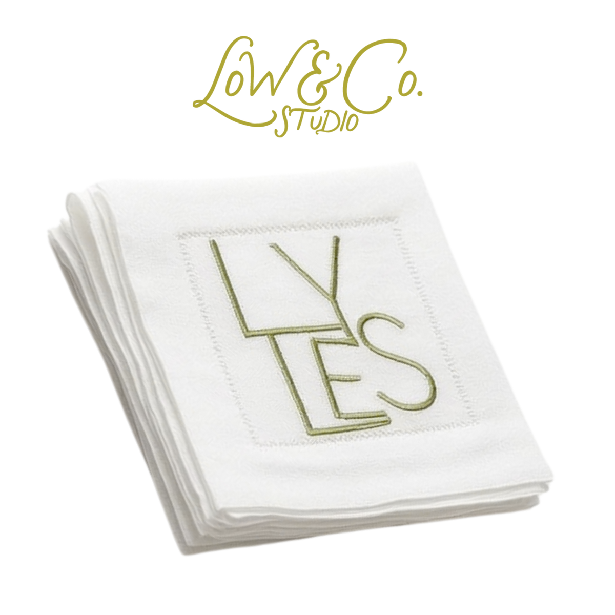 Flourish x Low & Co. Custom House Napkins - Set of 6