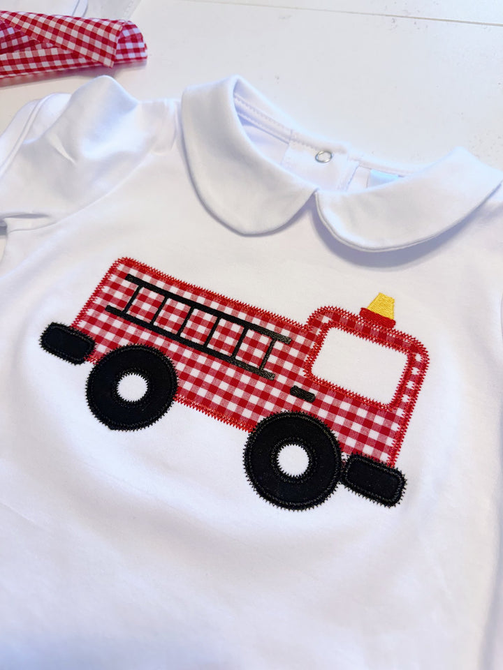 Boys Short Sleeve Peter Pan Bubble