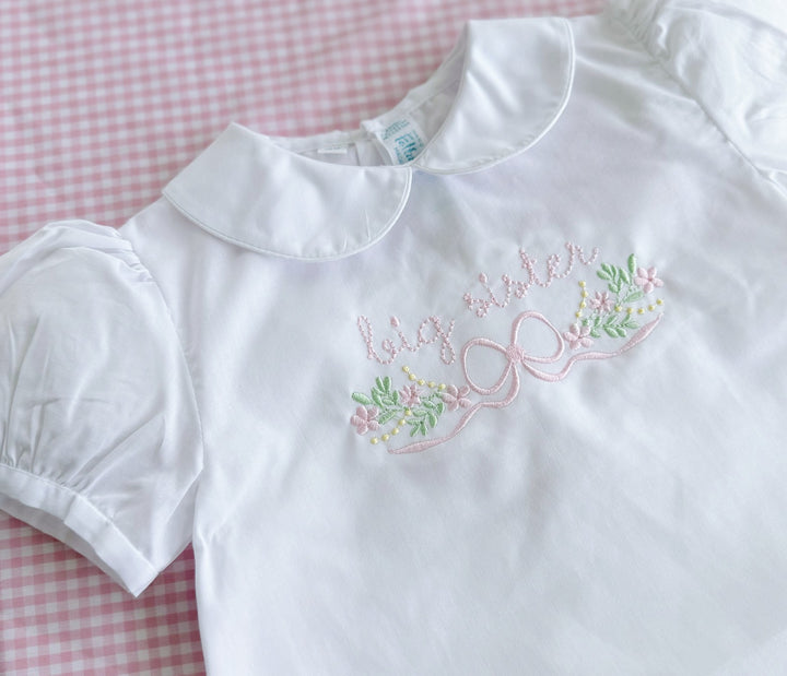 Girls Feltman Brothers Peter Pan Collar Bubble in Handwritten