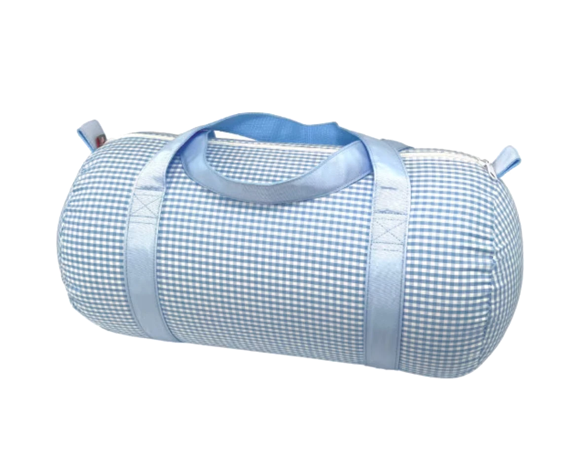 Mint Seersucker Duffel