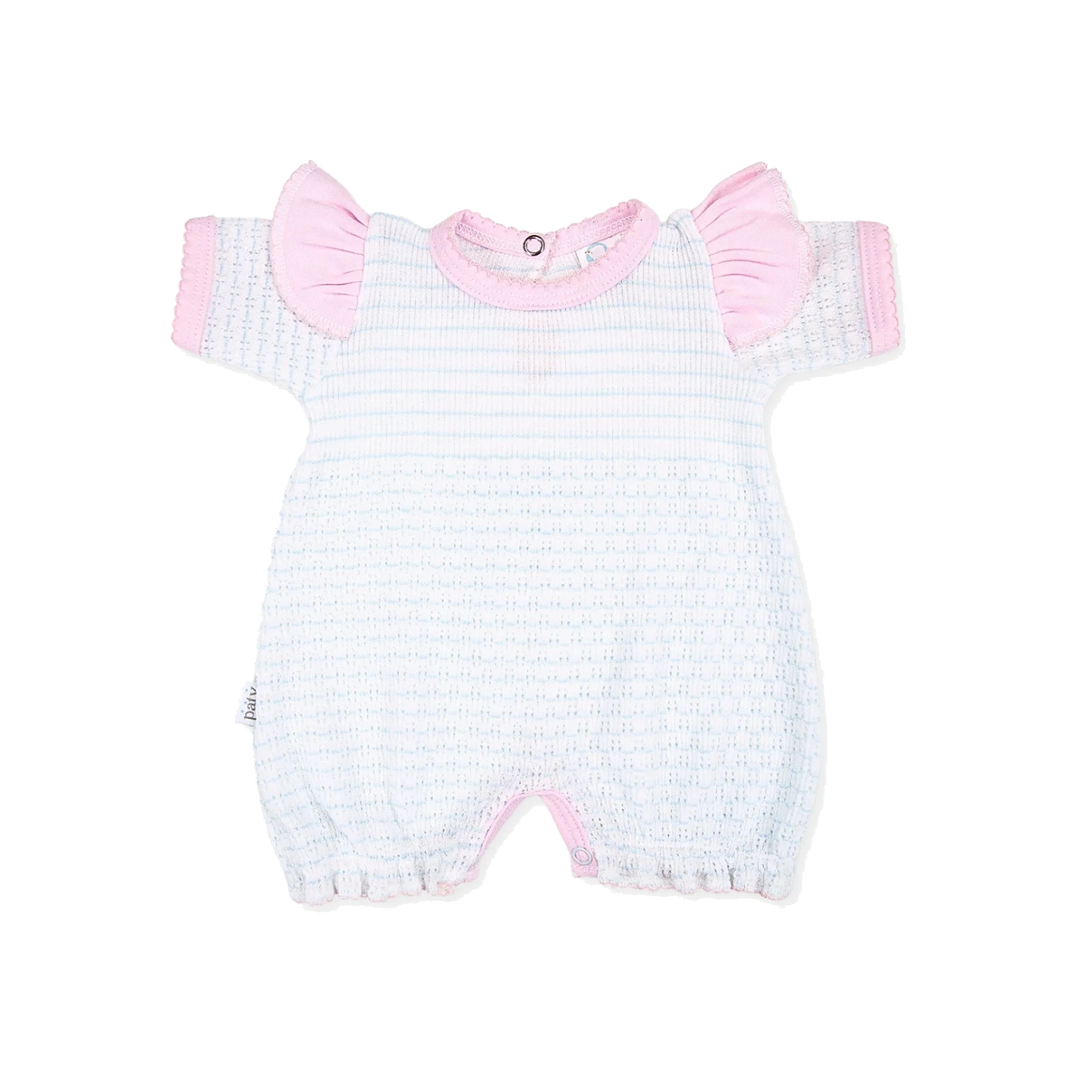 Blue with Pink Trim