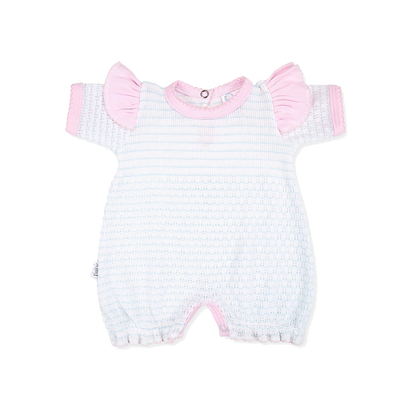 Blue with Pink Trim
