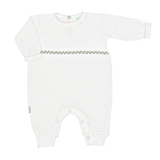 PatyKnit™ Long Sleeve Romper, Ruth Collection