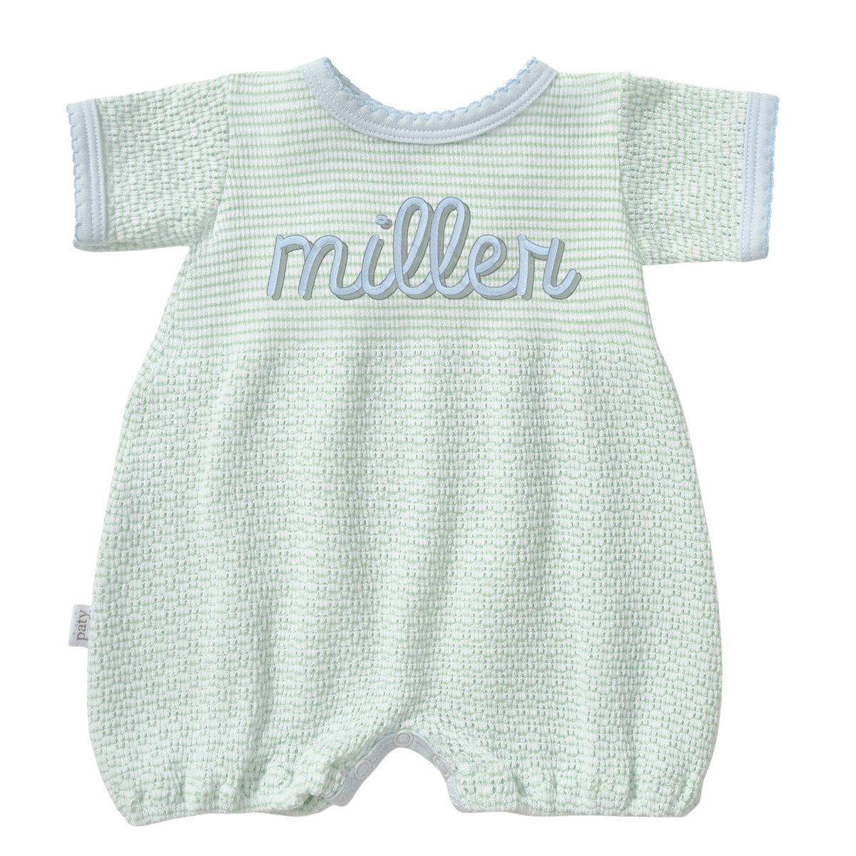 PatyKnit™ Solid Color Bubble with Pima Trim