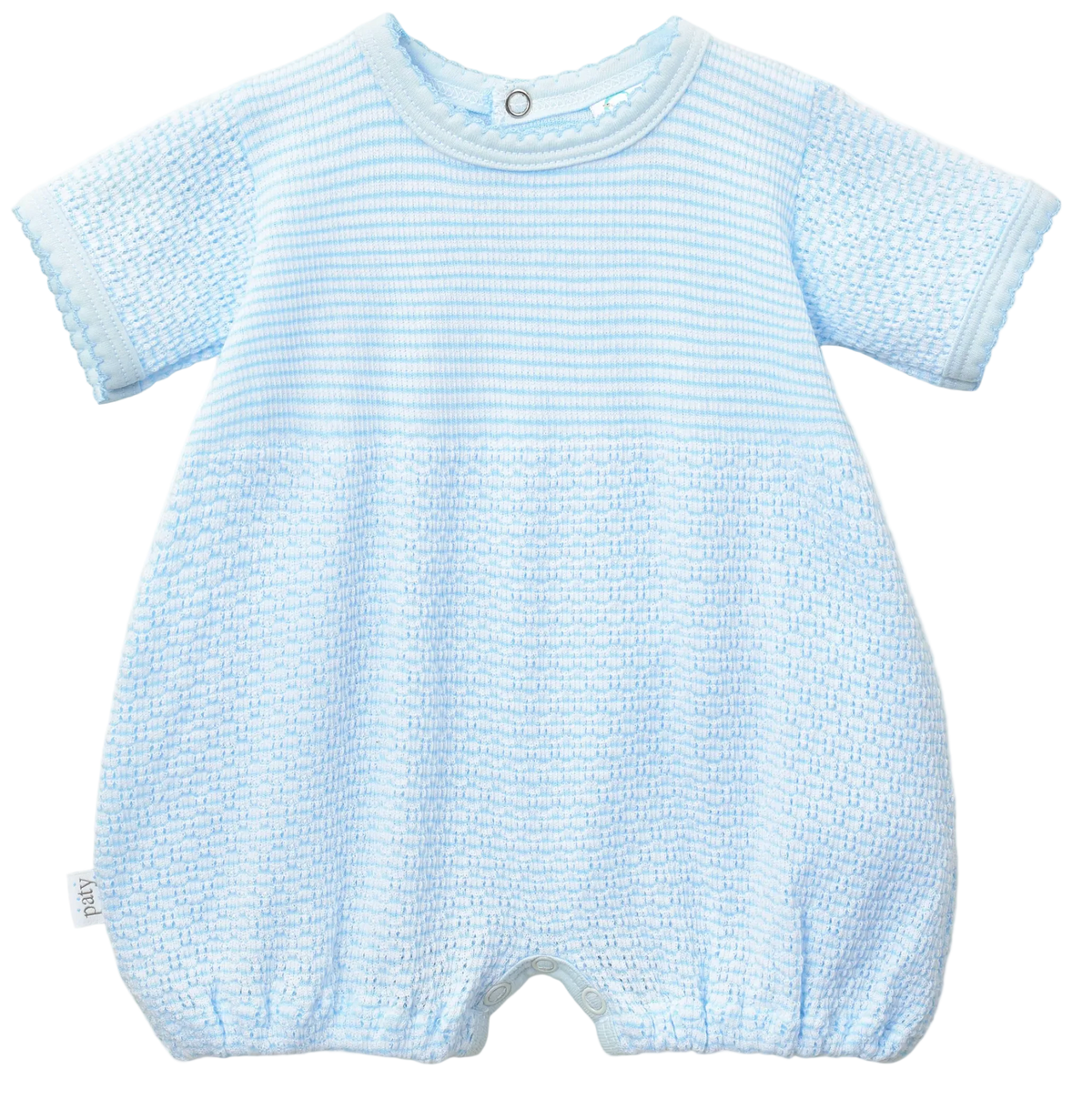PatyKnit™ Solid Color Bubble with Pima Trim