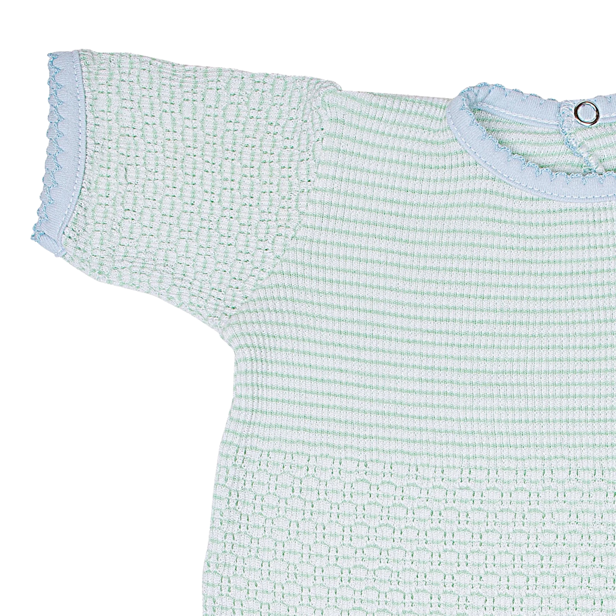 Mint with Blue Trim
