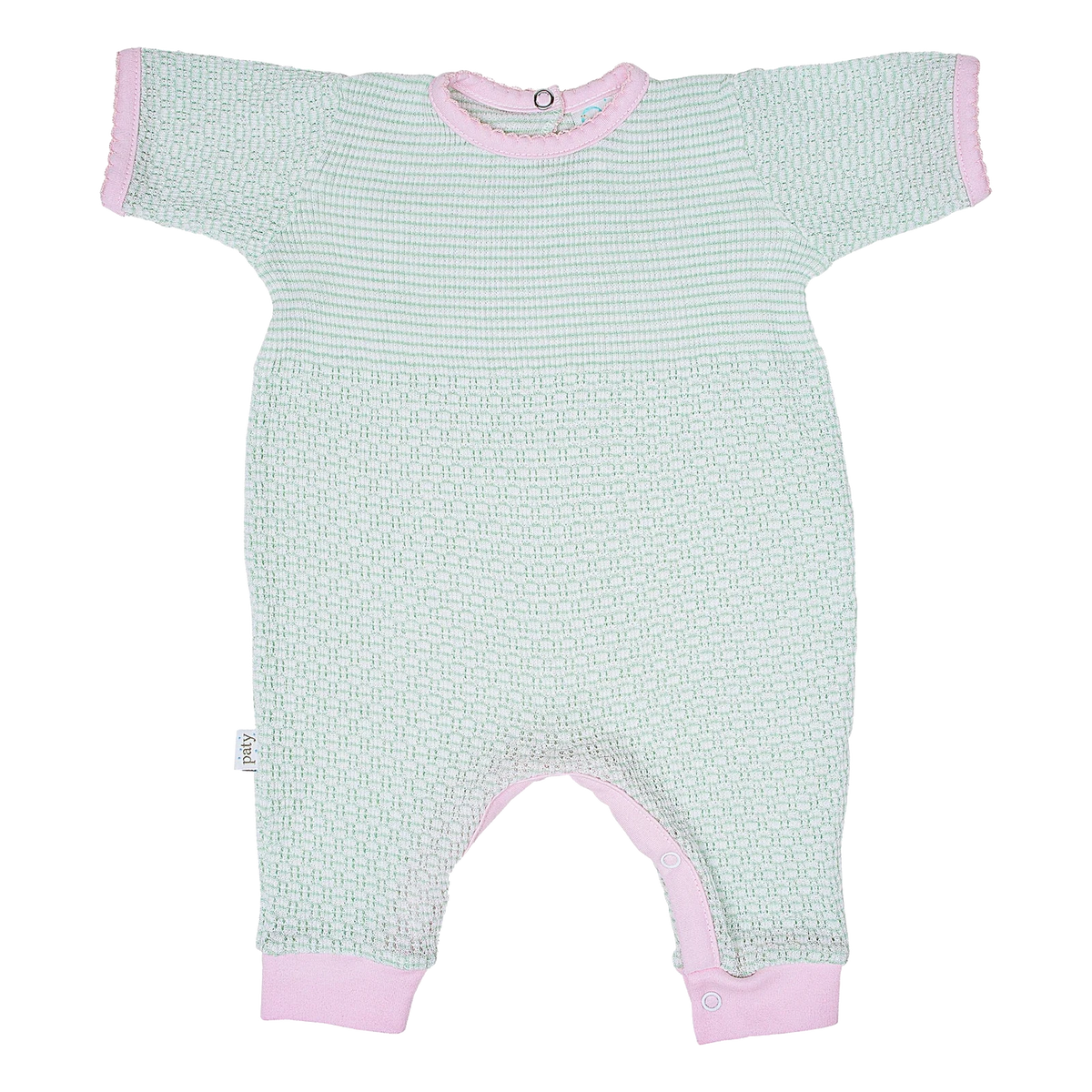 Mint with Pink Trim