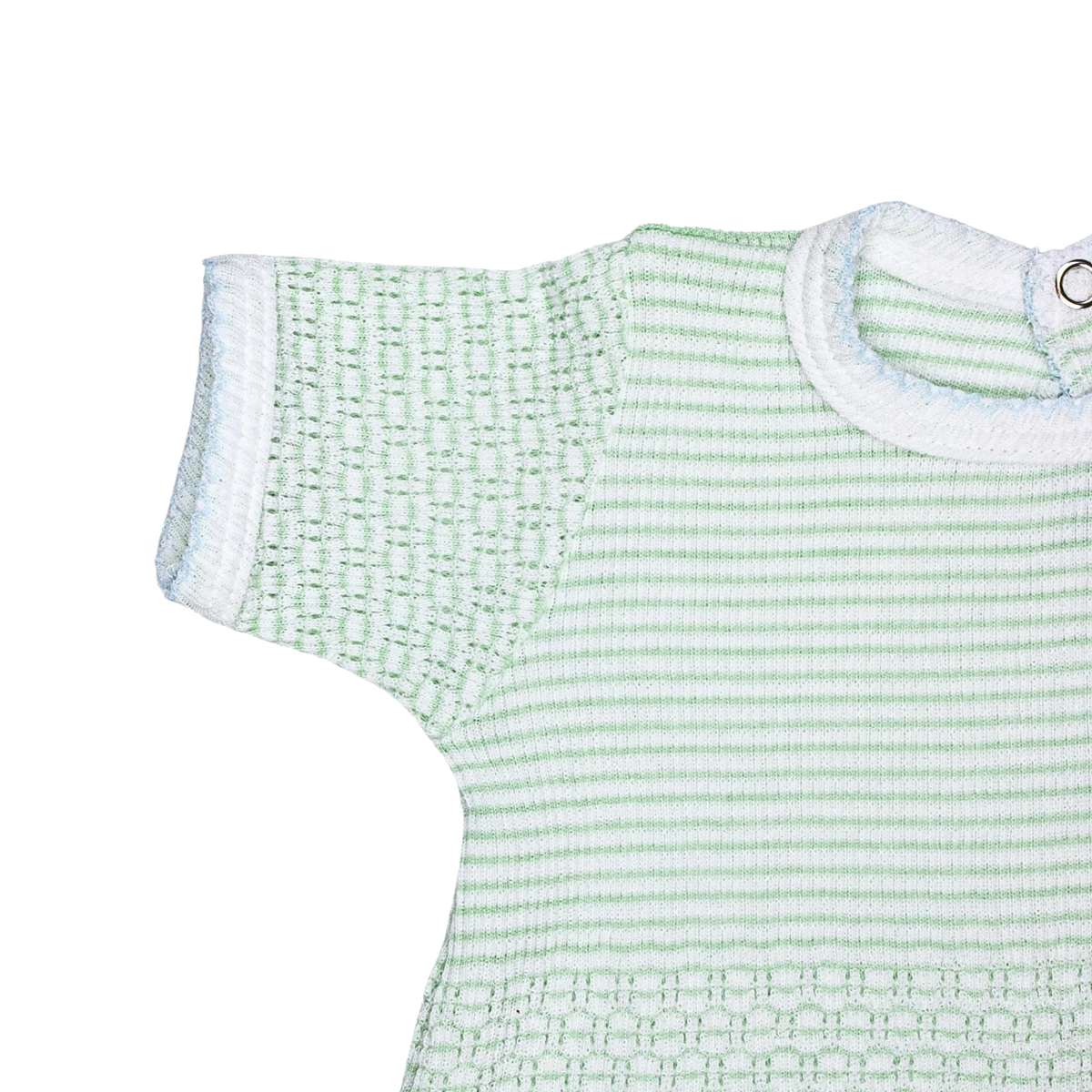 Mint with Blue Trim