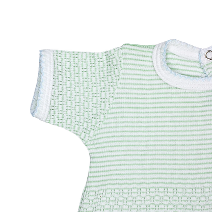 Mint with Blue Trim